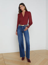 Ava Lace Cuff Blouse
